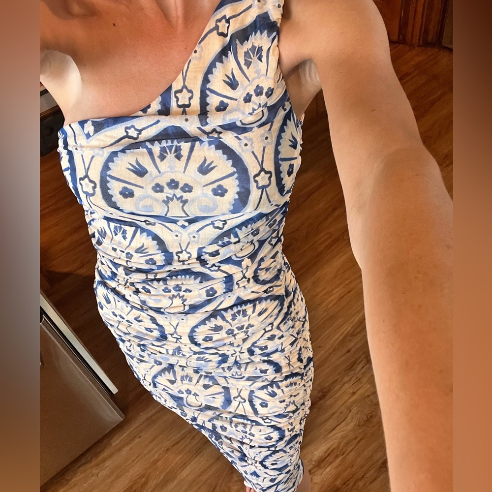 House of Harlow 1960 One-Shoulder Dress